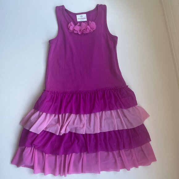 Hanna Andersson Tulle Ruffle Dress (Sz 120) - Picture 1 of 4